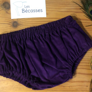 Bloomer velours aubergine