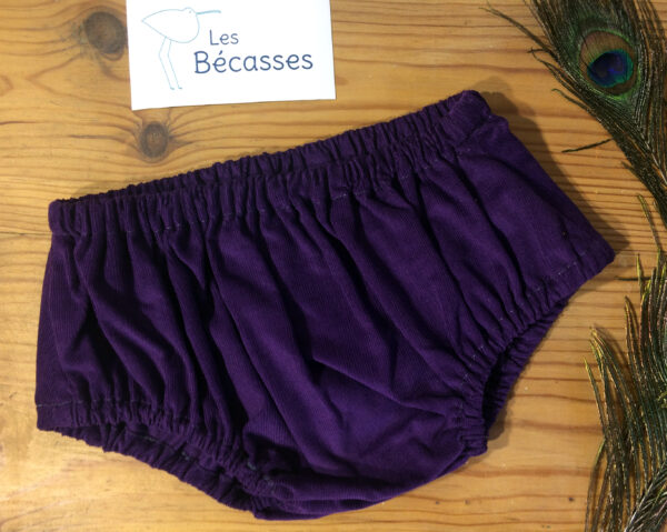 Bloomer velours aubergine
