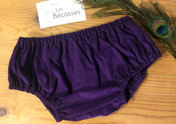 Bloomer velours aubergine – Image 2